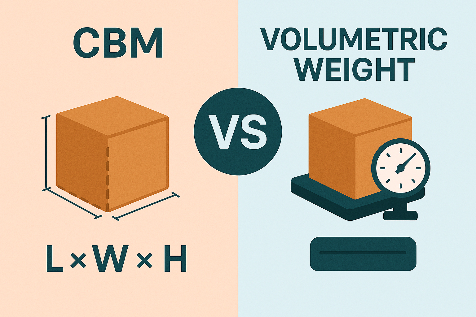 Read more about the article CBM vs. Volumetric Weight: What’s the Difference?