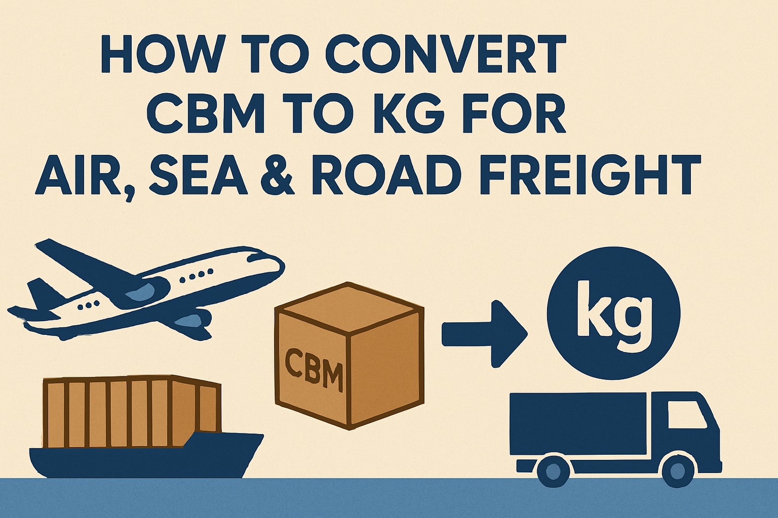 Read more about the article How to Convert CBM to KG for Air, Sea & Road Freight